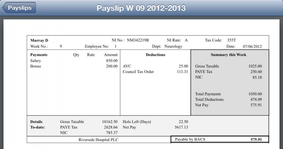 iris openpayslips 应用截图