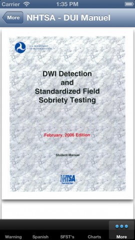 California Chemical Test Admonition and 