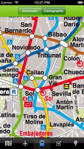 马德里离线地图指南 - 机场,地铁和城市离线地