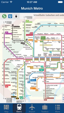 慕尼黑离线地图 - 城市 地铁 机场下载(iPhone5